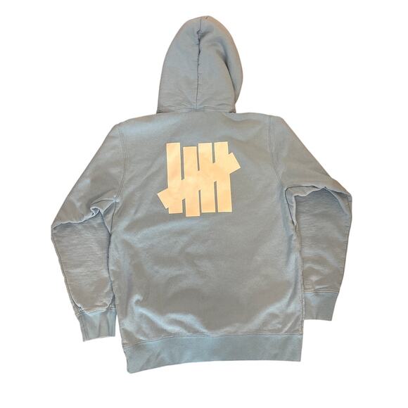 Undefeated Other - Undefeated Logo pullover Hoodie Light baby blue big back hit Medium designer